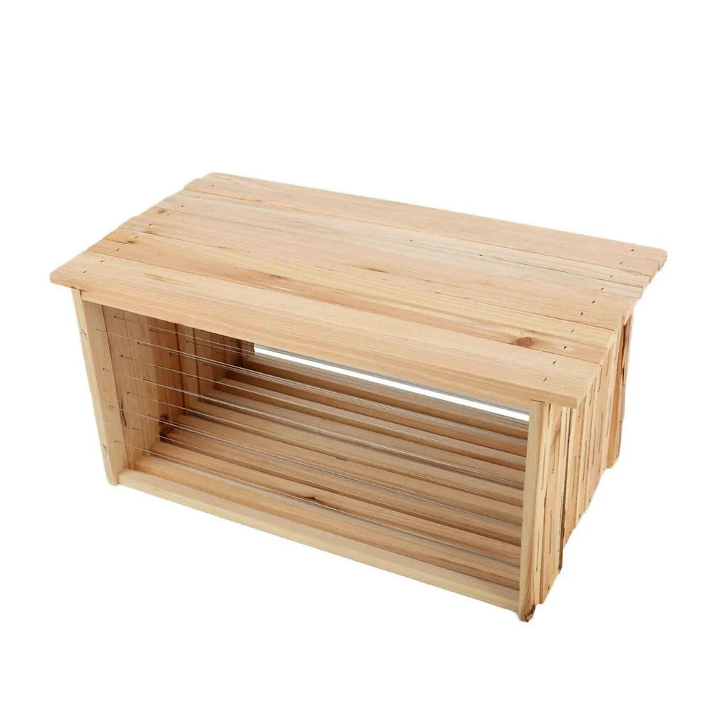 10x Wire Beehive Frame | Assembled Wood Steel | Unwaxed Deep Hive Frames | Beekeeping
