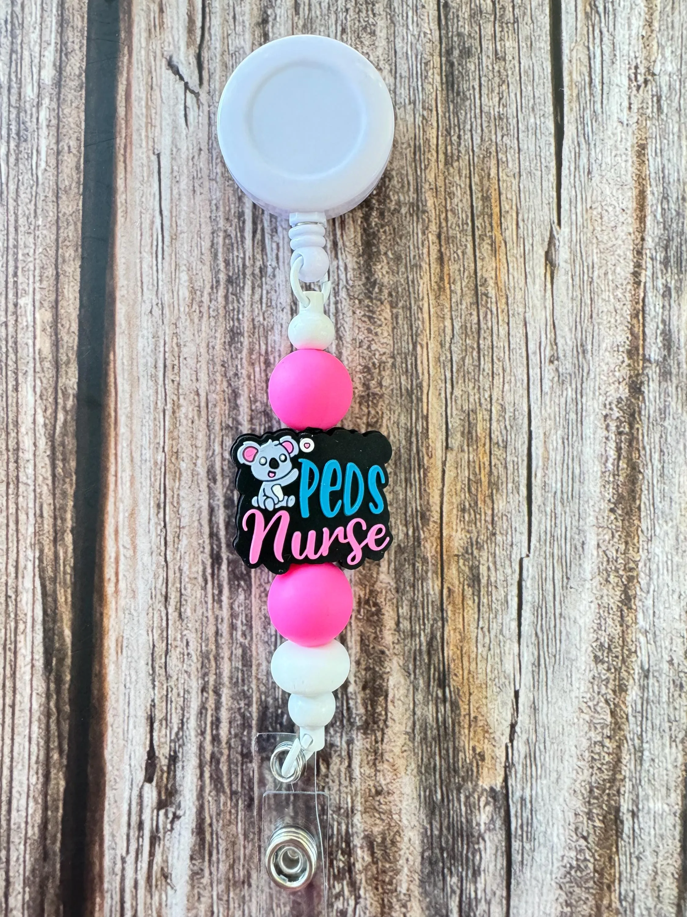 Badge Reels for Nurses or –Doctors badge reels for healthcare and hospital workers. Gift for Pediatric Nurse or Doctor