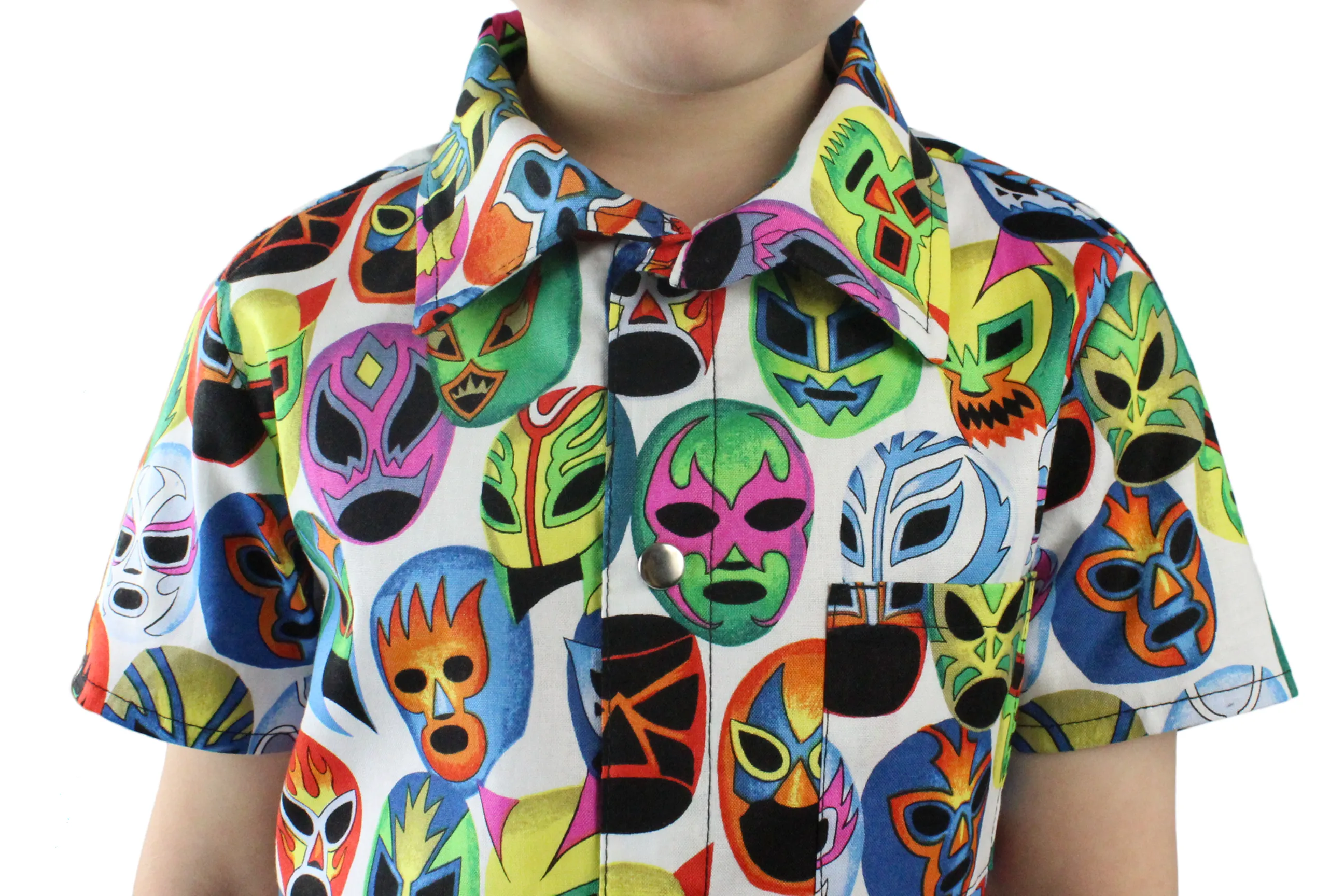 Boy's Lucha Libre Masks Top