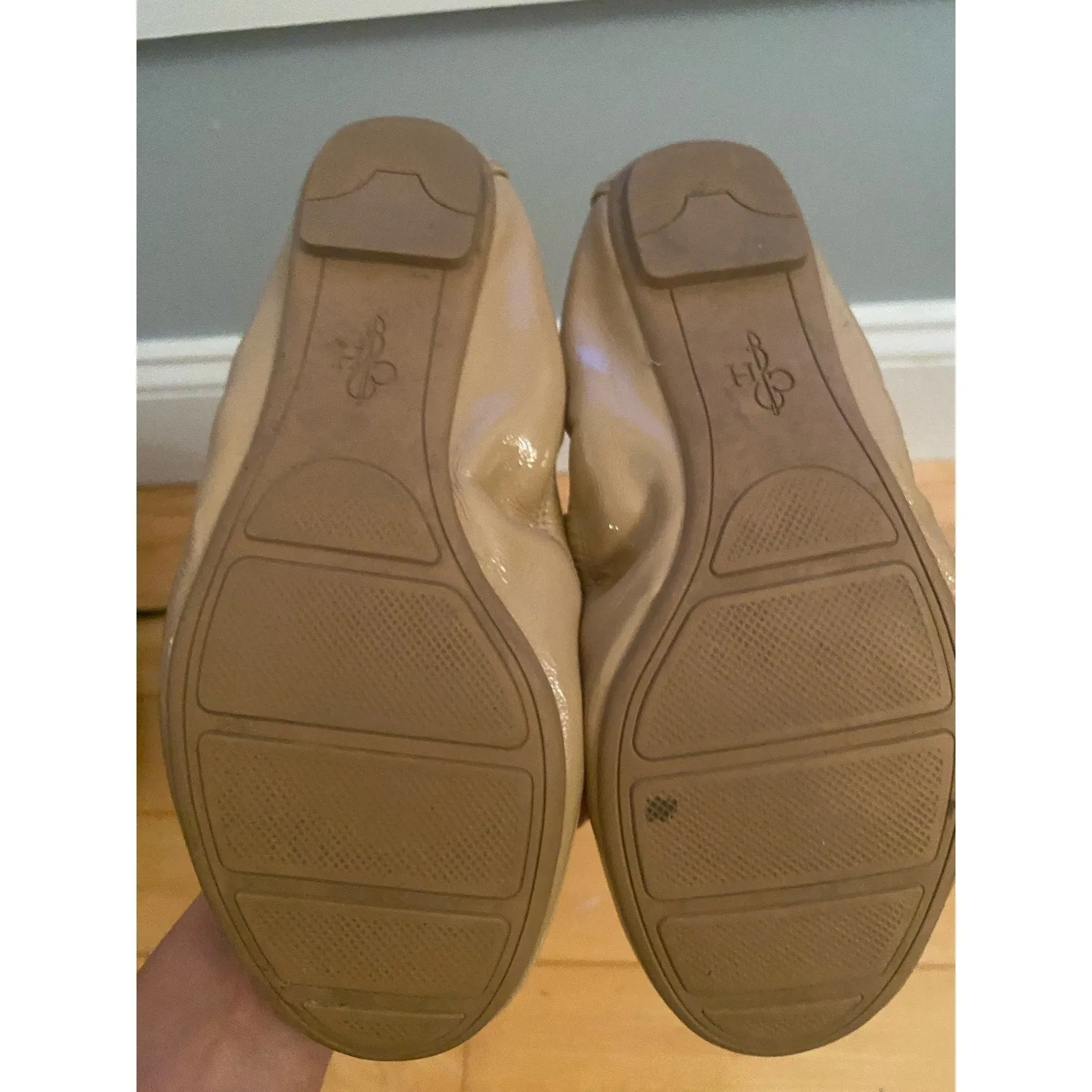 Cole Haan Avery Tan Patent Leather Ballet Flats Size 6.5