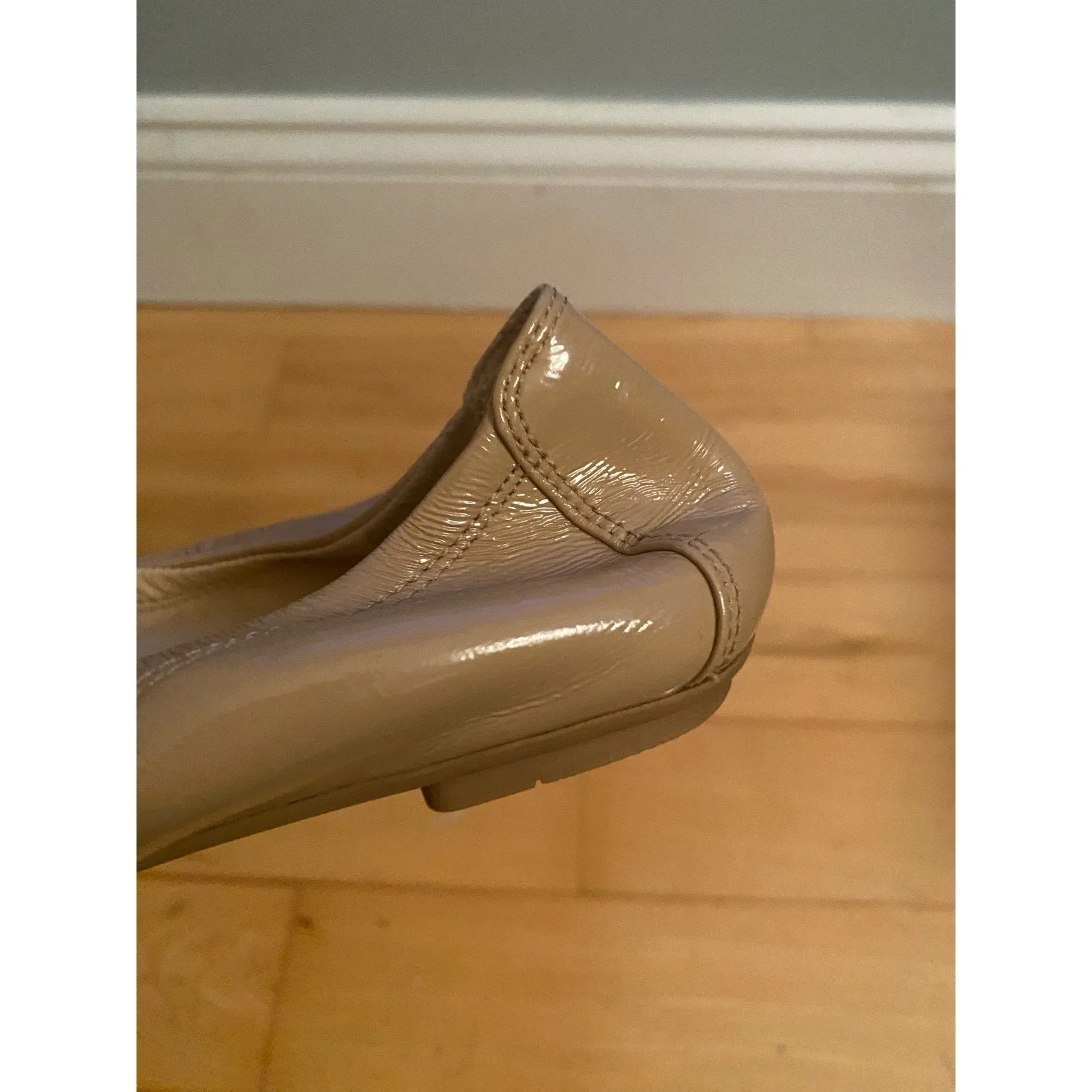Cole Haan Avery Tan Patent Leather Ballet Flats Size 6.5