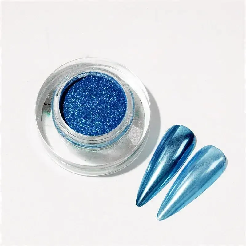 Colorful Chrome Powder Nails Glitter Mirror Effect for Manicure Design