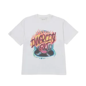 Honor The Gift Vinyl Airbrush Tee - White