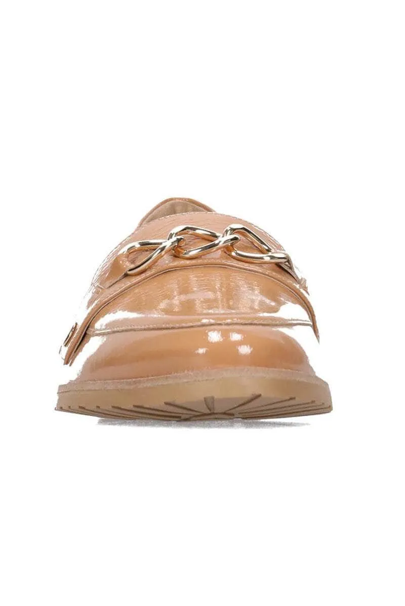 Lara Loafer Tan Patent