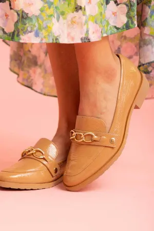 Lara Loafer Tan Patent