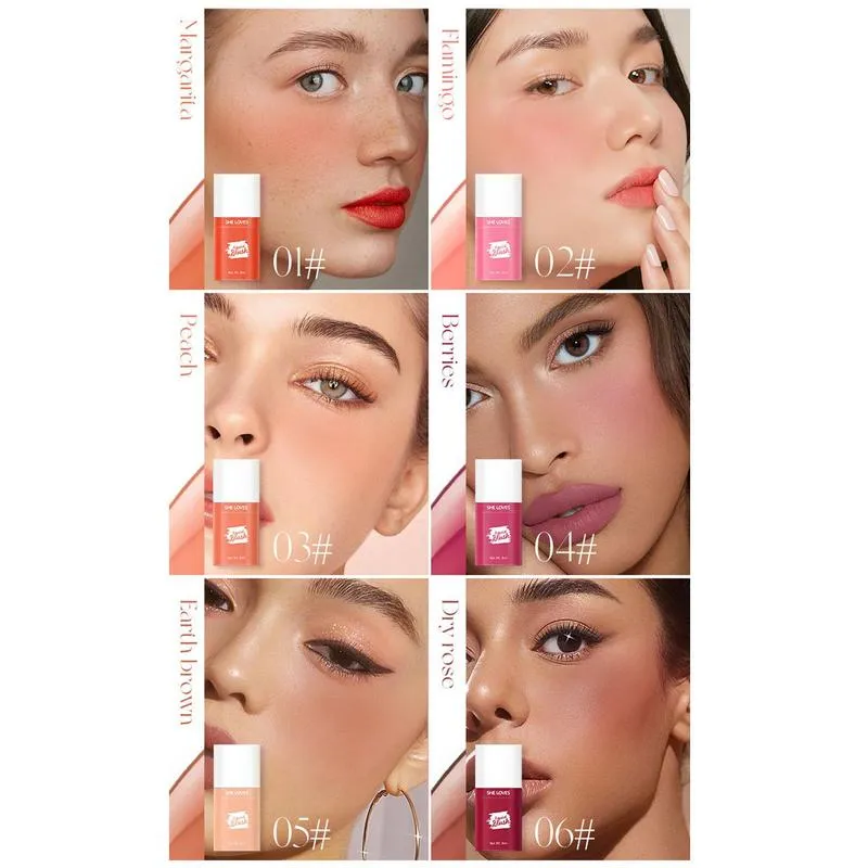 Liquid Blush Matte Cream Liquid Blush Matte Liquid Cream Blush For Eyes Lips &amp; Cheeks Natural Looking Makeup