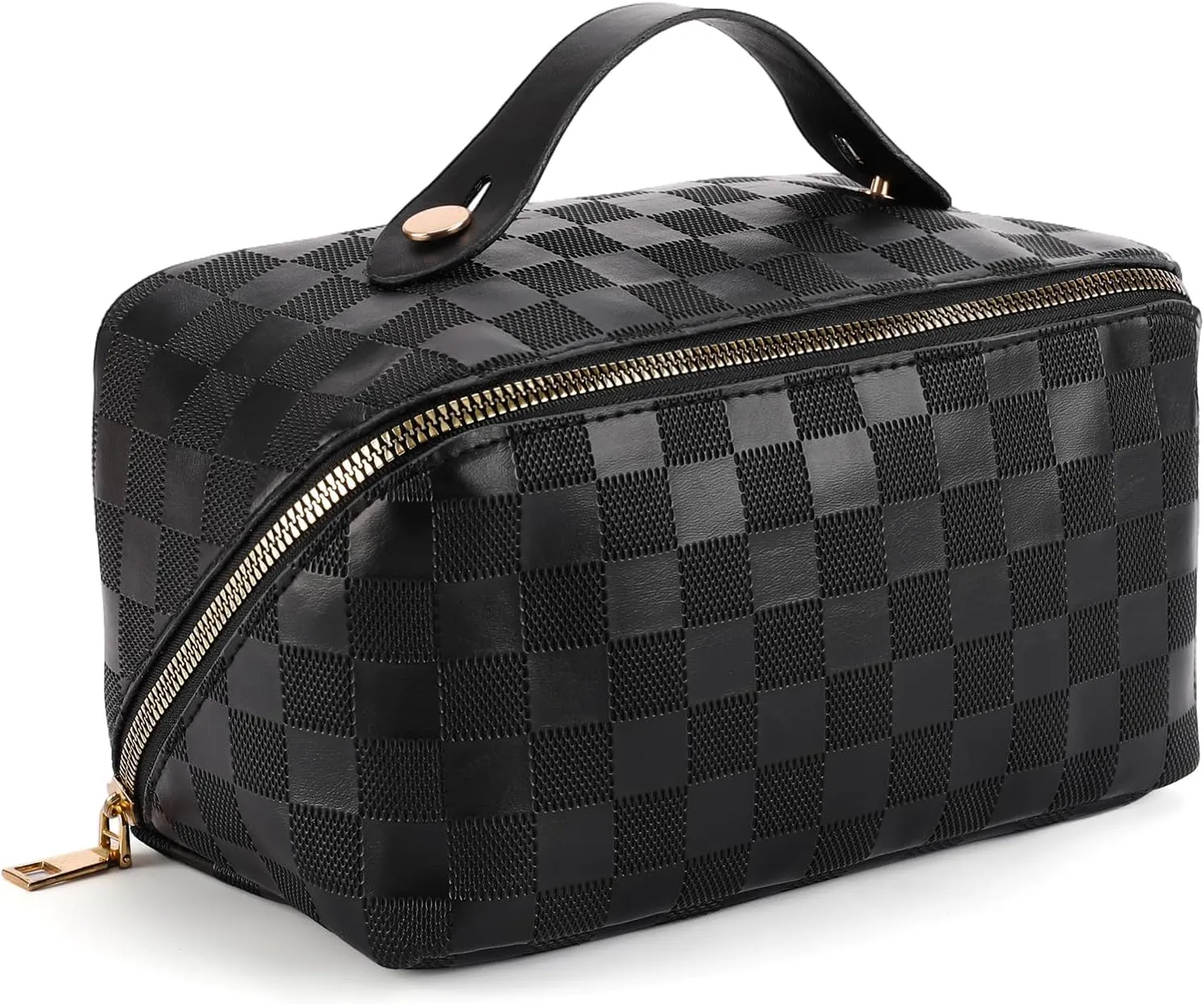 Makeup Bag Large Capacity Travel Cosmetic Bag Waterproof Makeup Organizer Bags for Women Portable Pouch Open Flat Travel Toiletry Bag