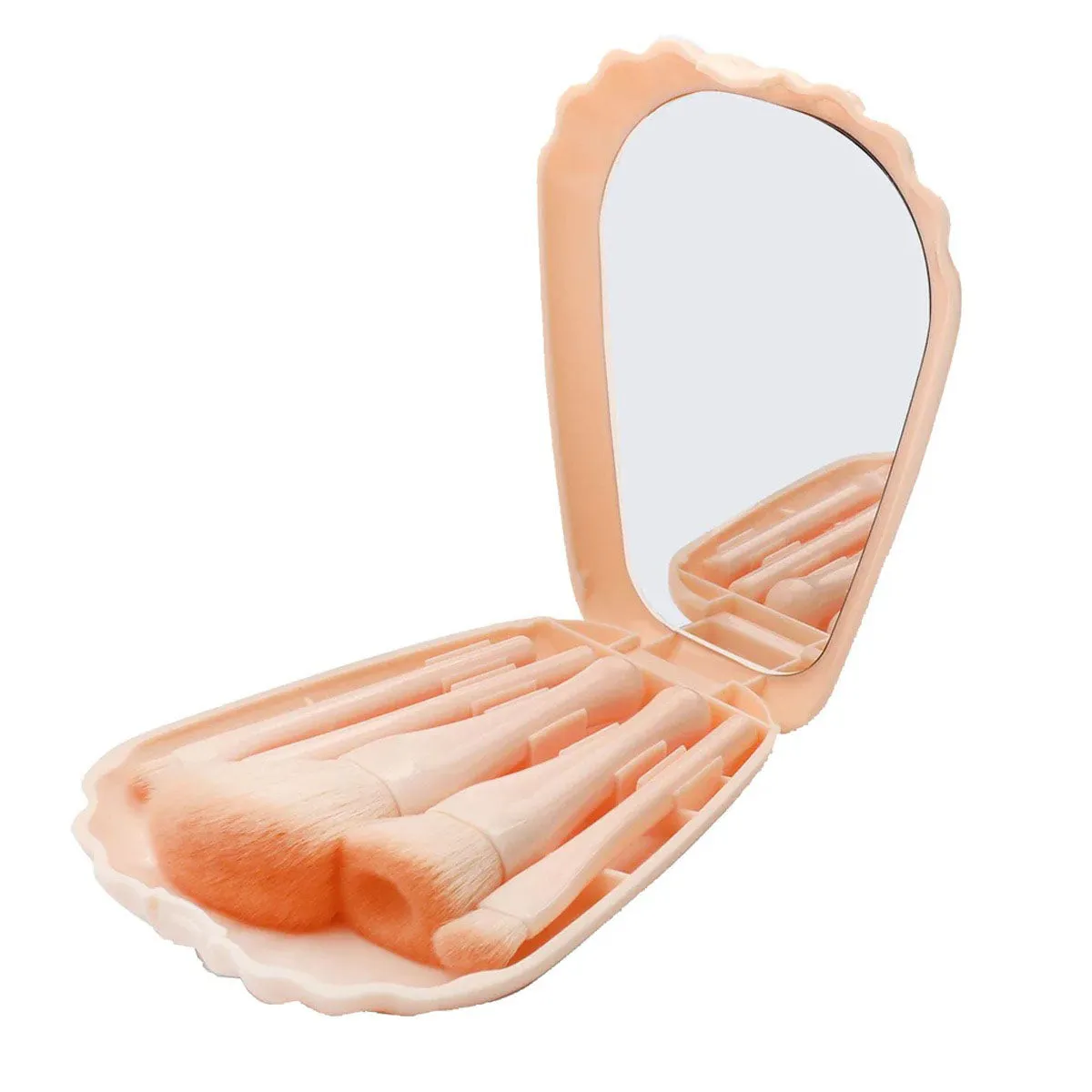 Miss Beauty New Pack of 6 Makeup deal in random ( liquid mascara , mascara , Eye Contour Powder , 5 pcs Shell/Pearl Brush set)