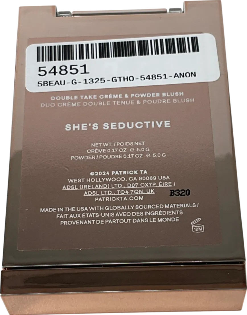 patrick ta Double-take Crme And Powder Blush Duo Shes Seductive 5g